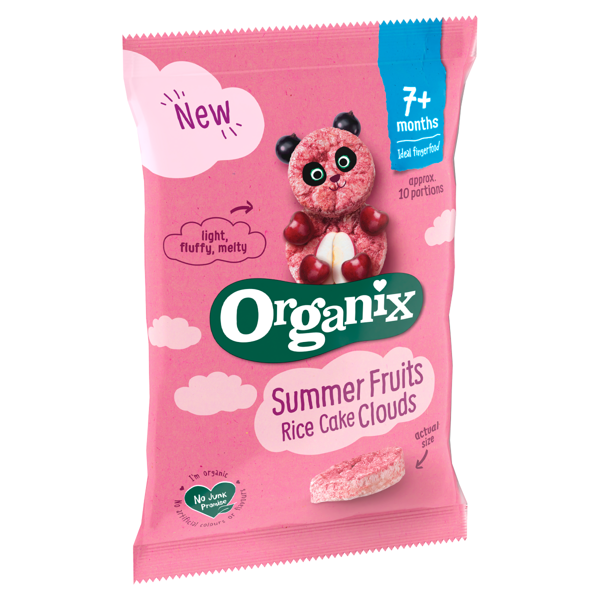 Organix Summer Fruits Rice Cake Clouds 7+ Months 40g
