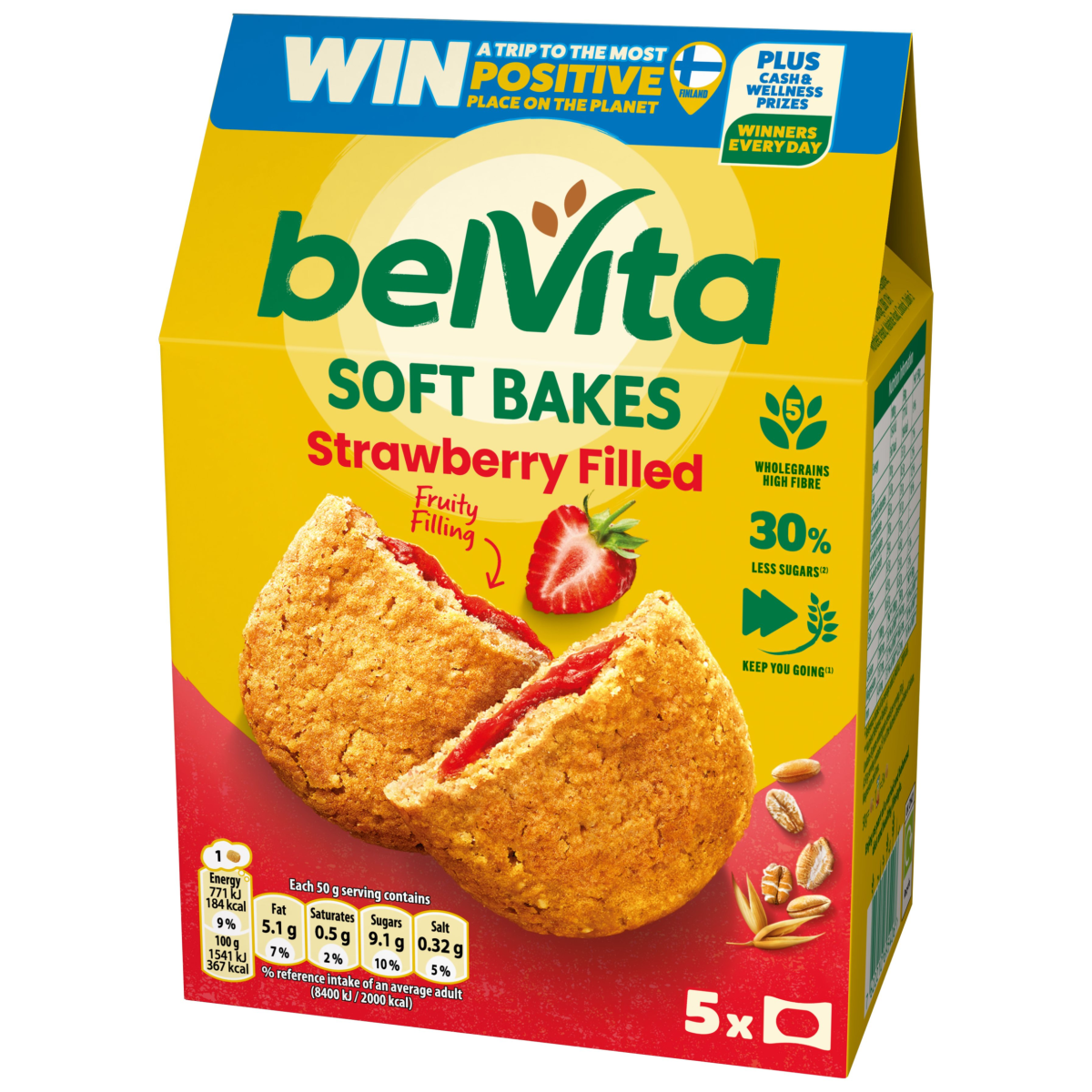 Belvita Breakfast Strawberry Biscuits-breakfast 250 Gr
