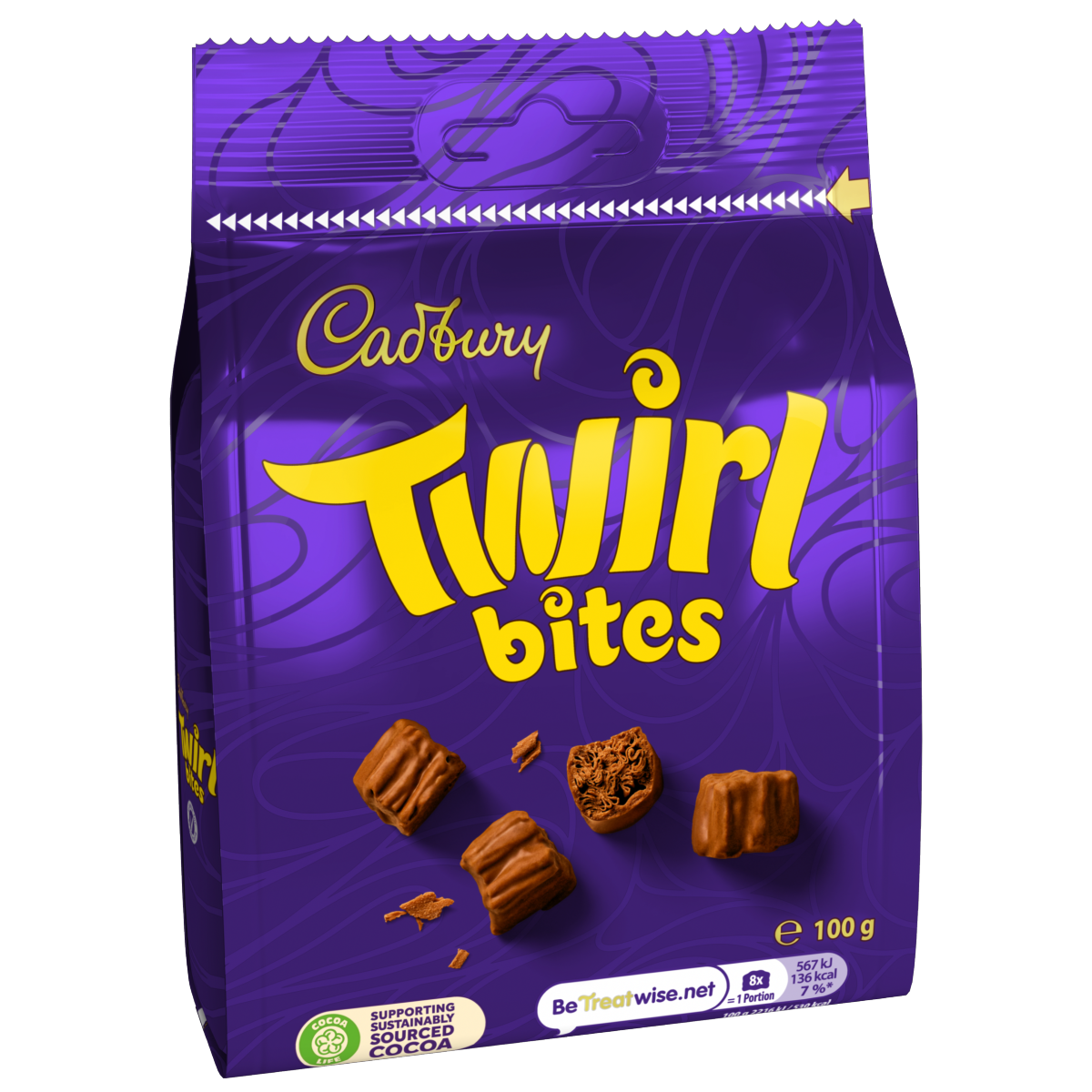 Cadbury Twirl Bites Chocolate Bag 100g