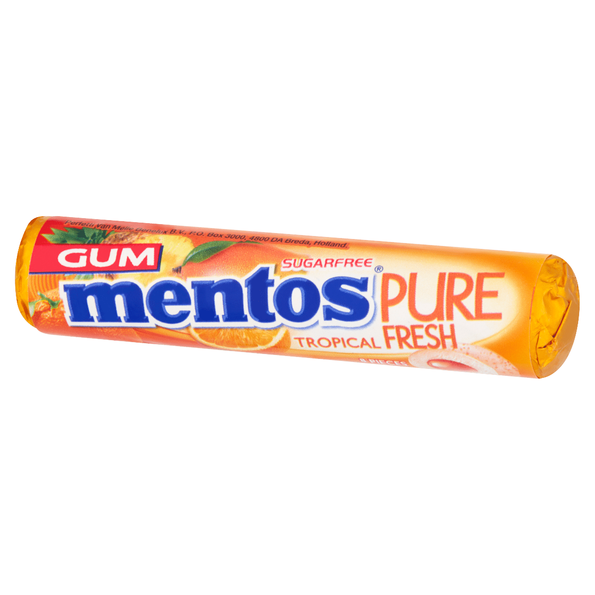 Mentos Gum Pure Fresh Tropical 8 Pieces 15g