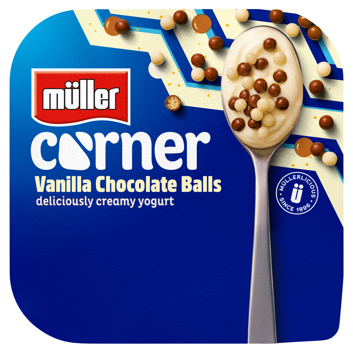 Müller Corner Vanilla Chocolate Balls 124g