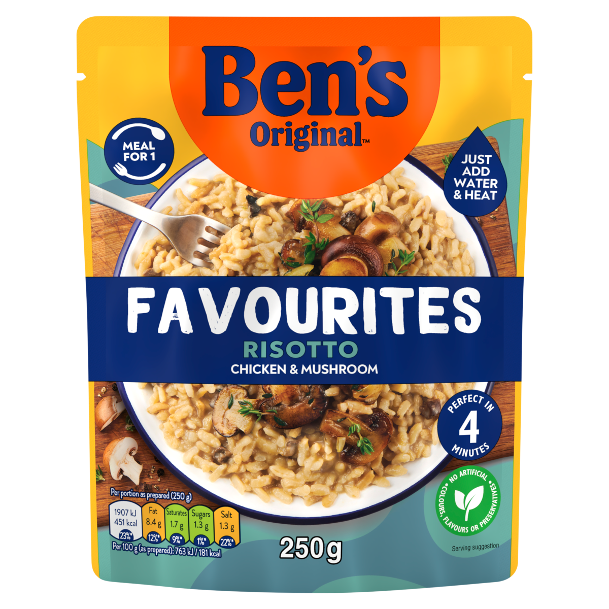 Ben’s Original Favourites Risotto Chicken & Mushroom 250g