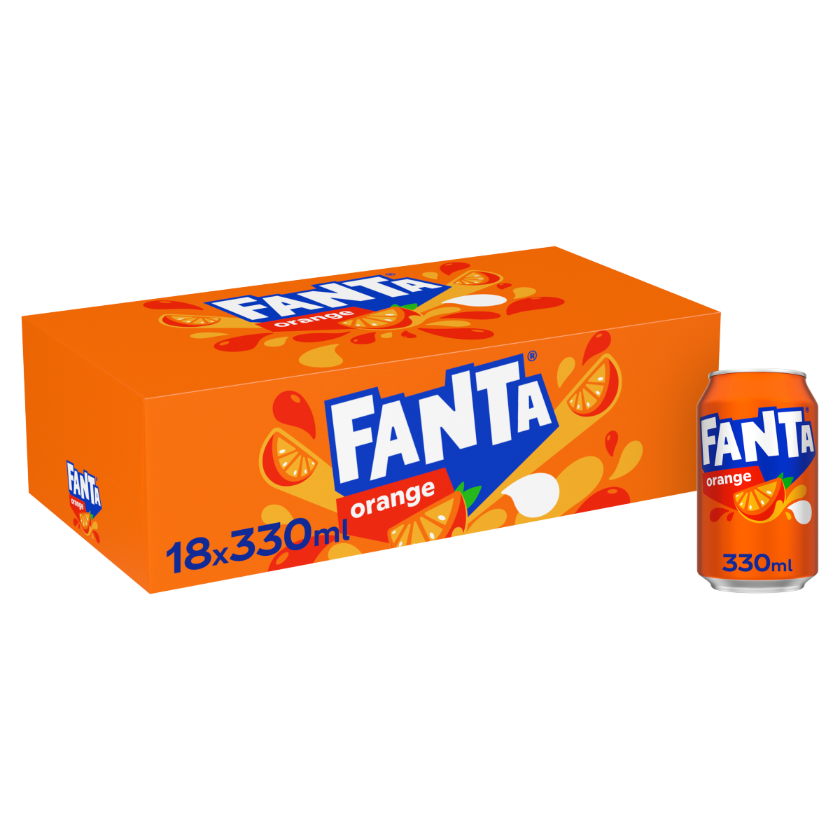 Fanta Orange 18 x 330ml Cans