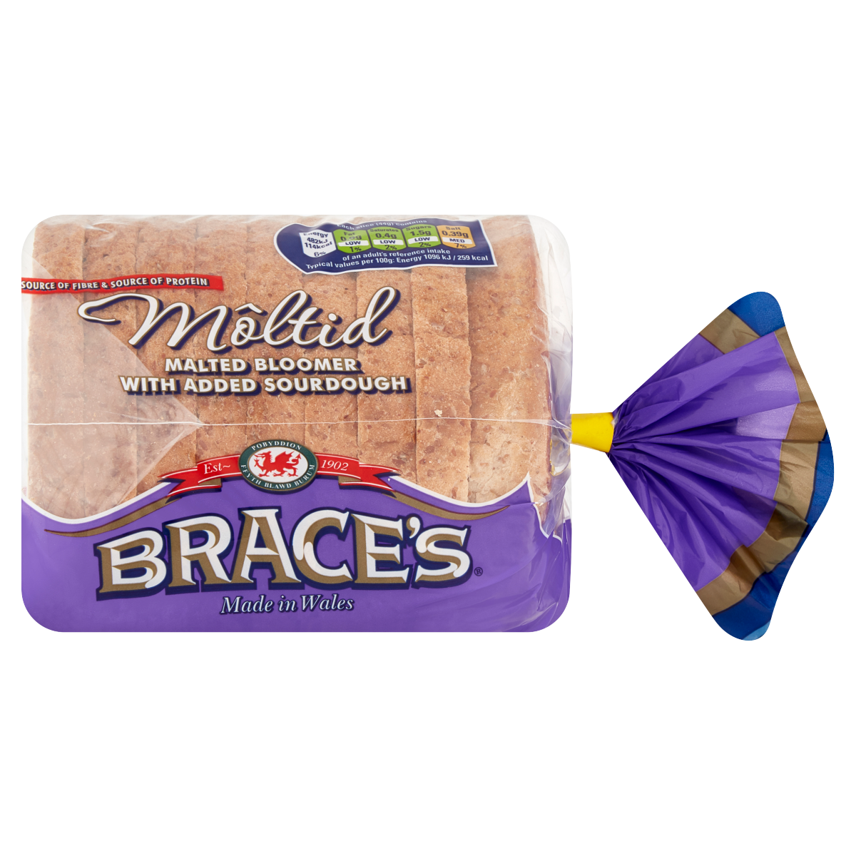 Brace’s Môltid Malted Bloomer with Added Sourdough 400g