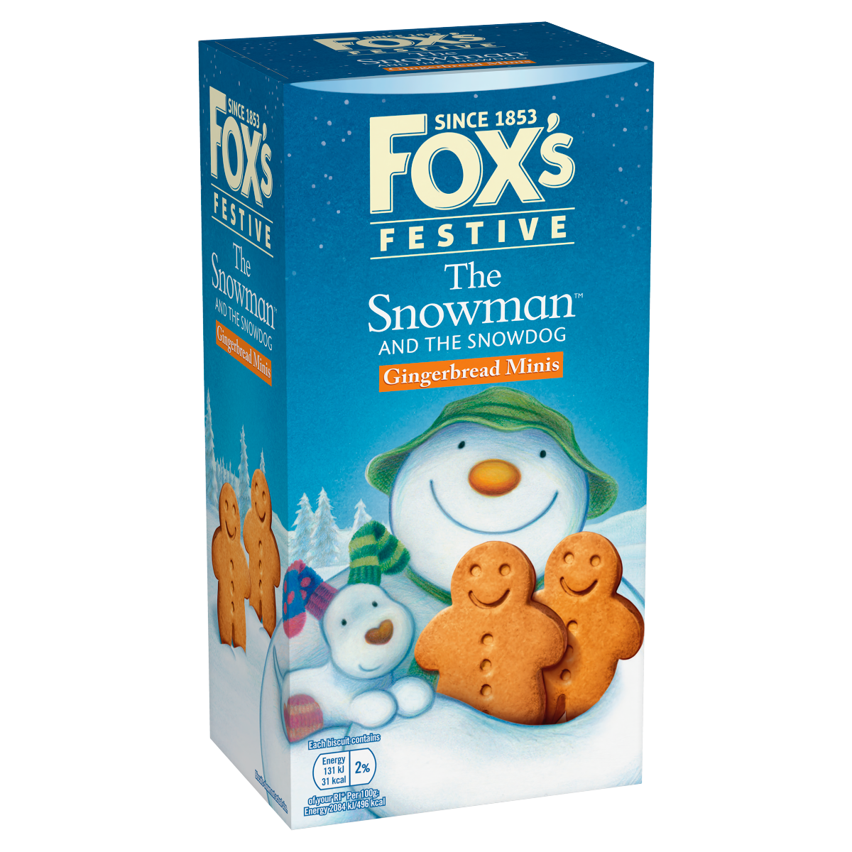 Fox’s Festive The Snowman and the Snowdog Gingerbread Minis 100g