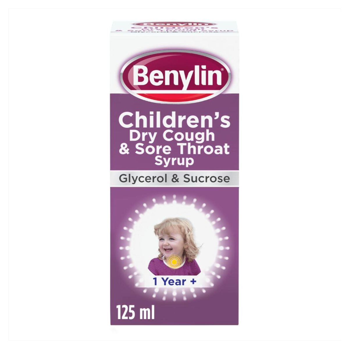 Benylin Children’s Dry Cough and Sore Throat Syrup 125ml
