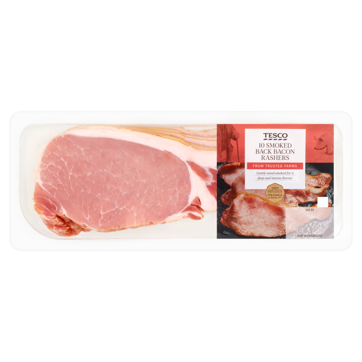 Tesco 10 Smoked Back Bacon Rashers 300g