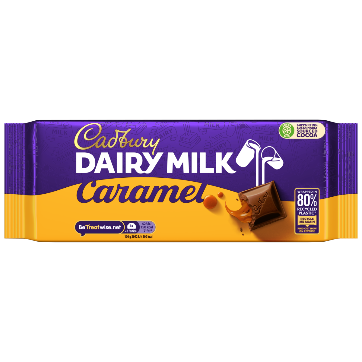 Cadbury Dairy Milk Caramel Chocolate Bar 180g