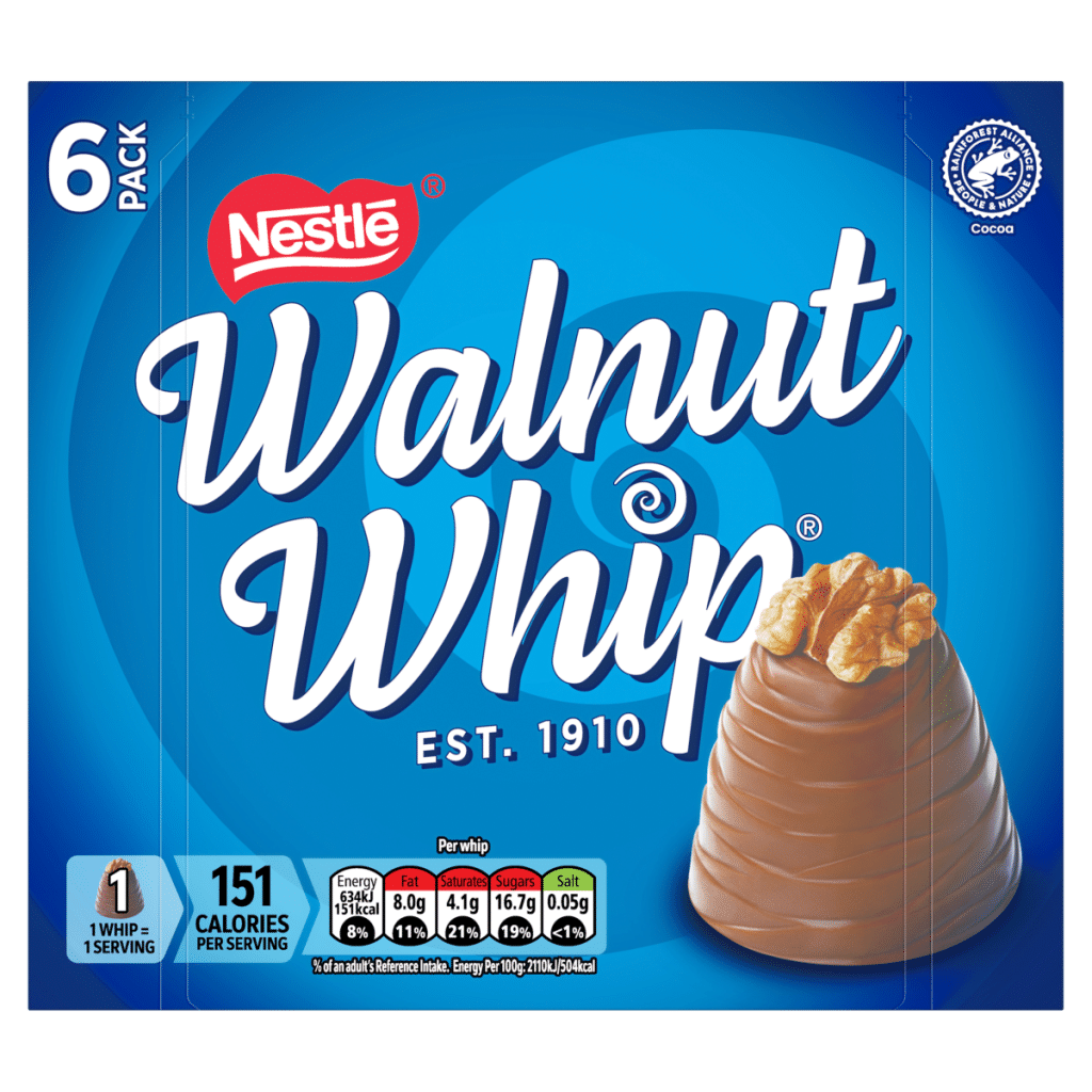Walnut Whip 6 x 30g (180g)