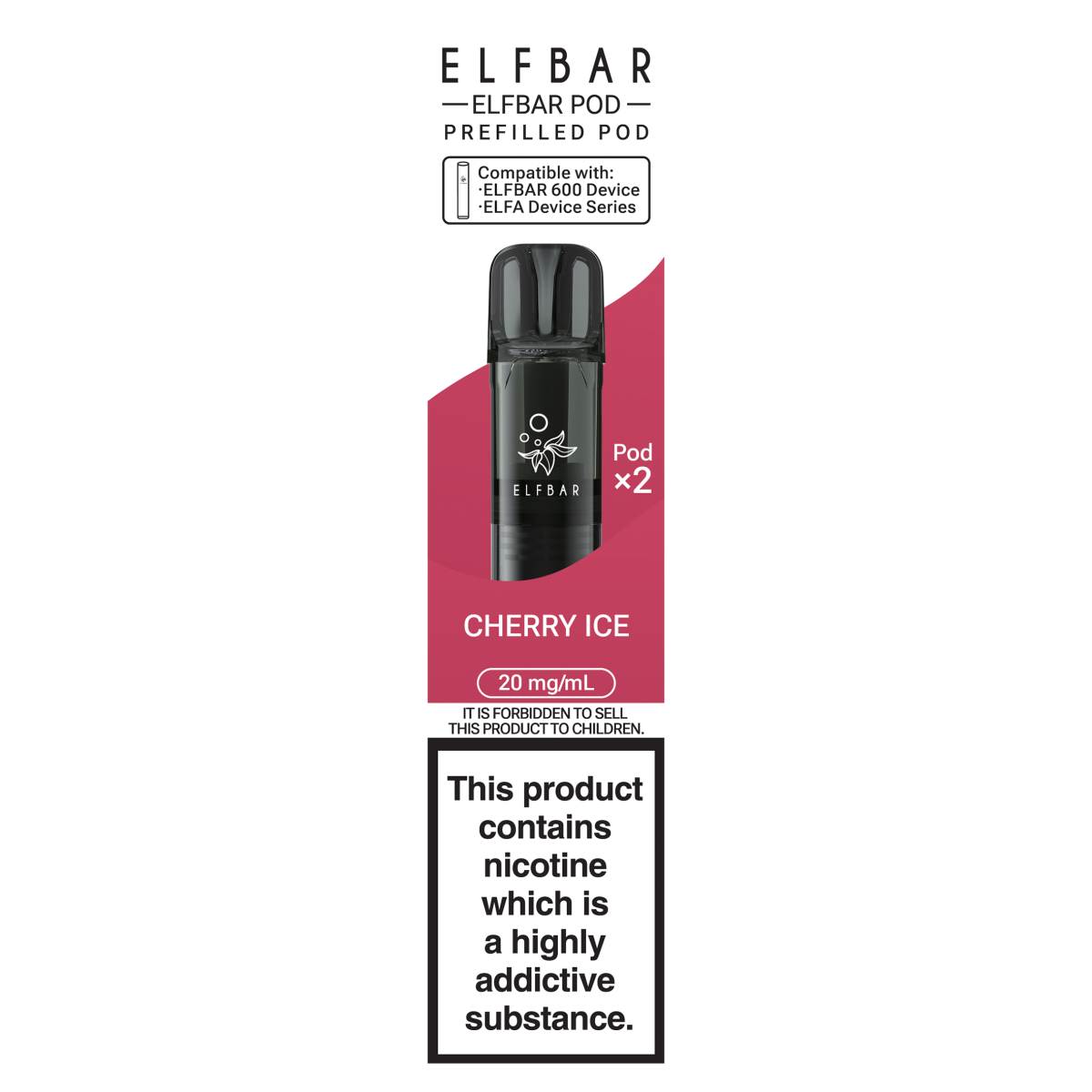 Elfbar Pod Prefilled Pod Cherry Ice 20mg/ml