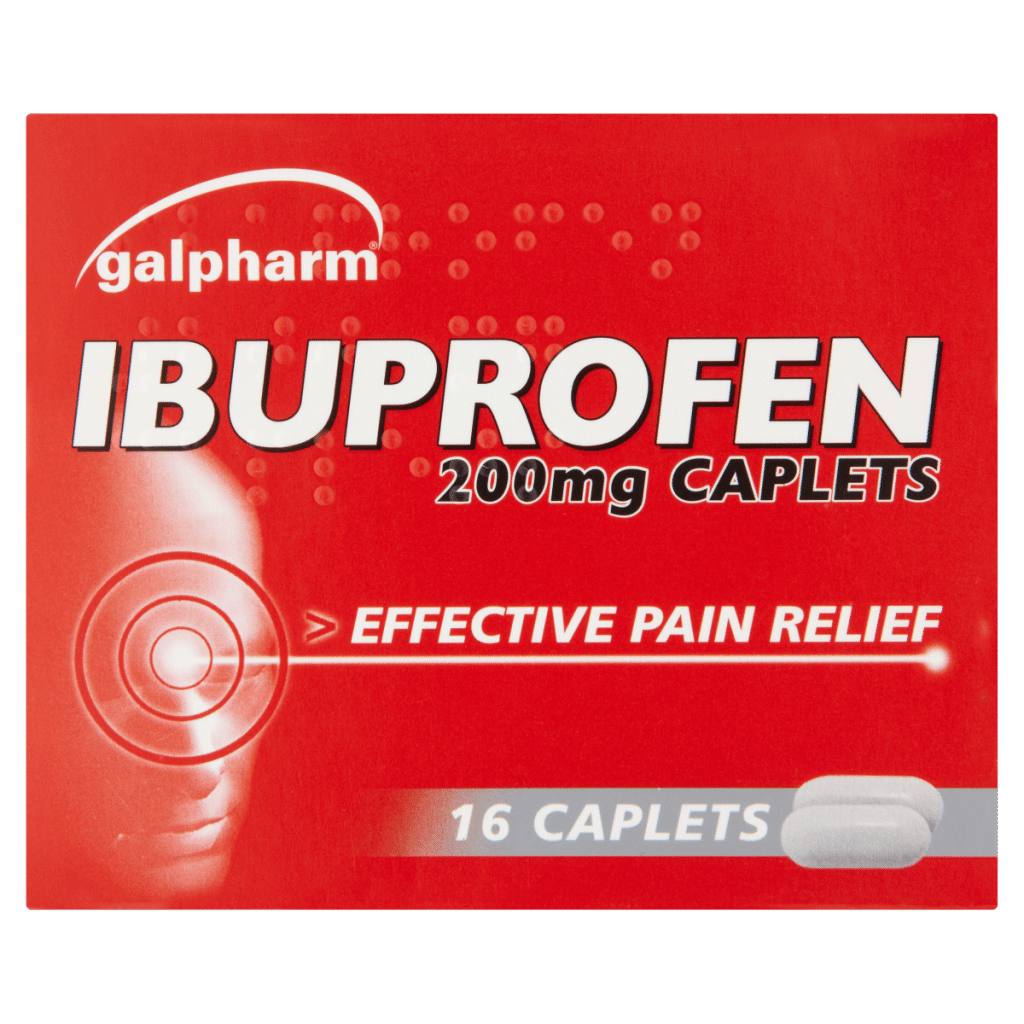 Galpharm Ibuprofen 200mg Caplets 16 Caplets