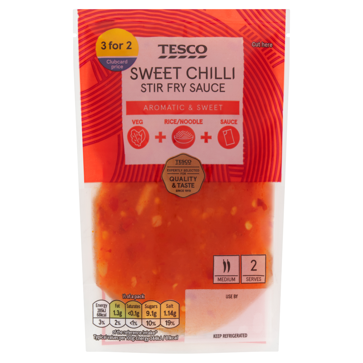 Tesco Sweet Chilli Stir Fry Sauce 165g