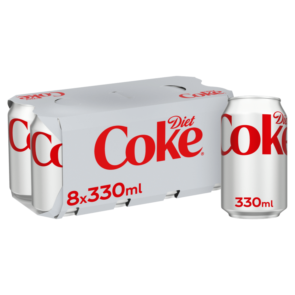Diet Coke Cola 8 x 330ml Cans