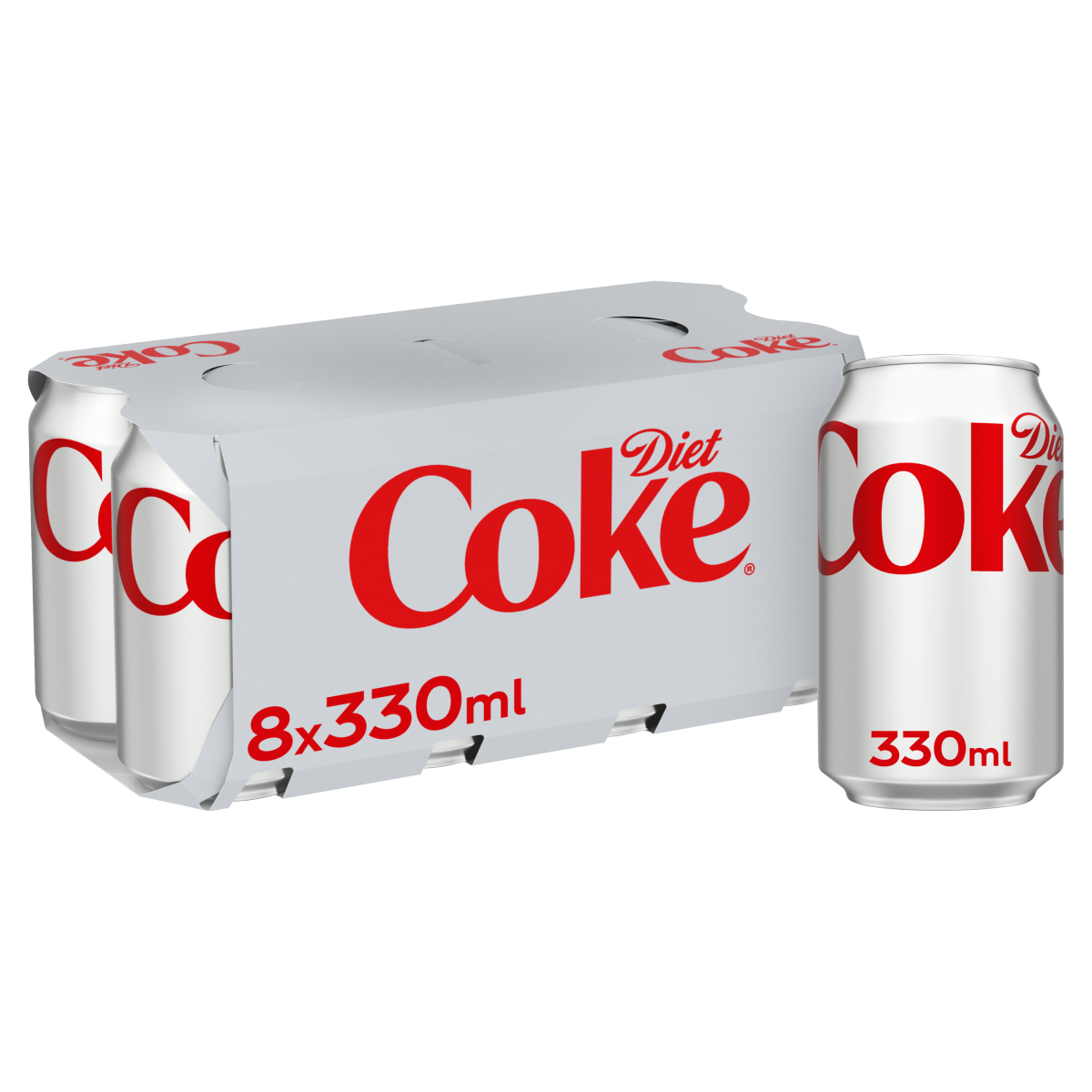 Diet Coke Cola 8 x 330ml Cans