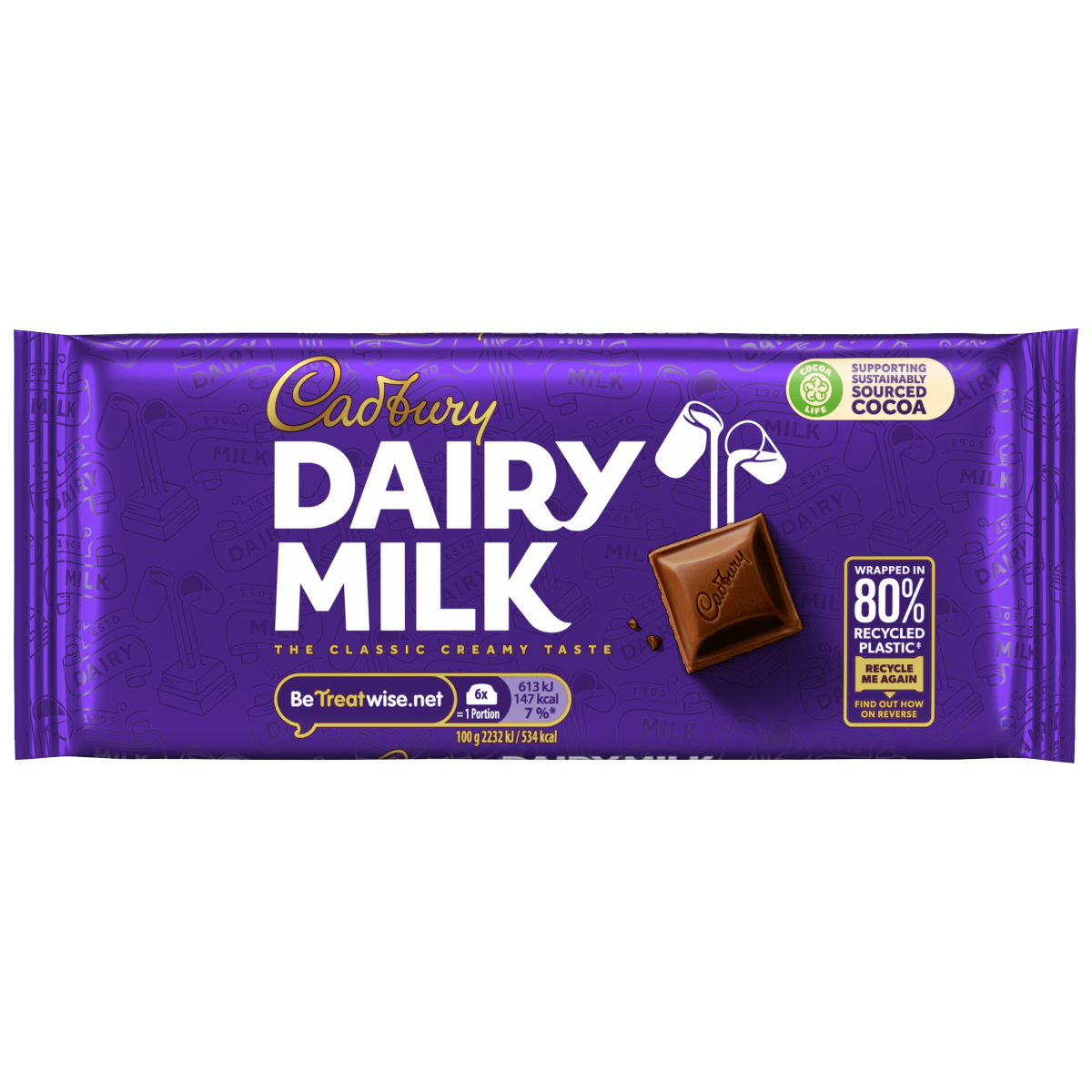 Cadbury Dairy Milk Classic Chocolate Bar 110g