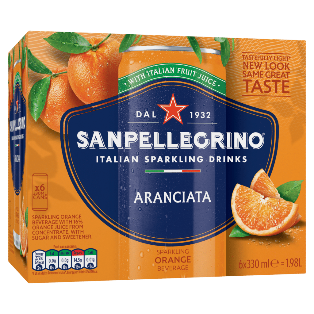 San Pellegrino Sparkling Orange Beverage 6 x 330ml