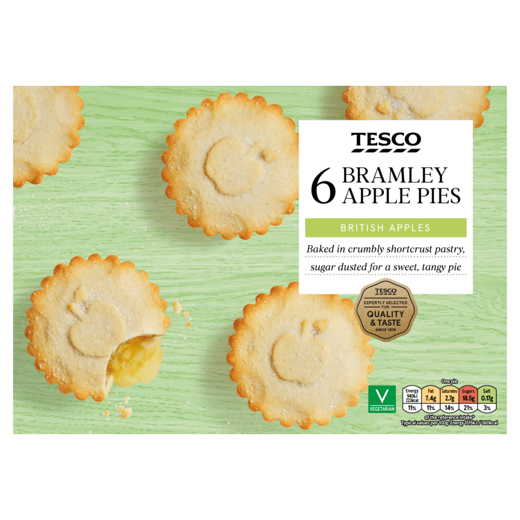 Tesco 6 Bramley Apple Pies
