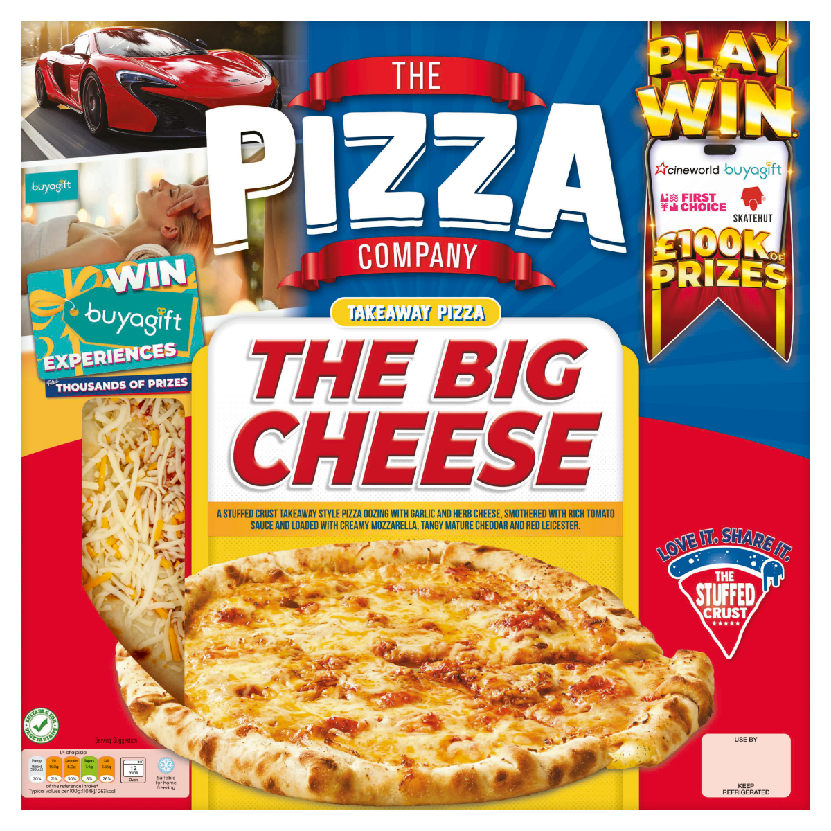 The Pizza Company The Big Cheese Takeaway Pizza 611g