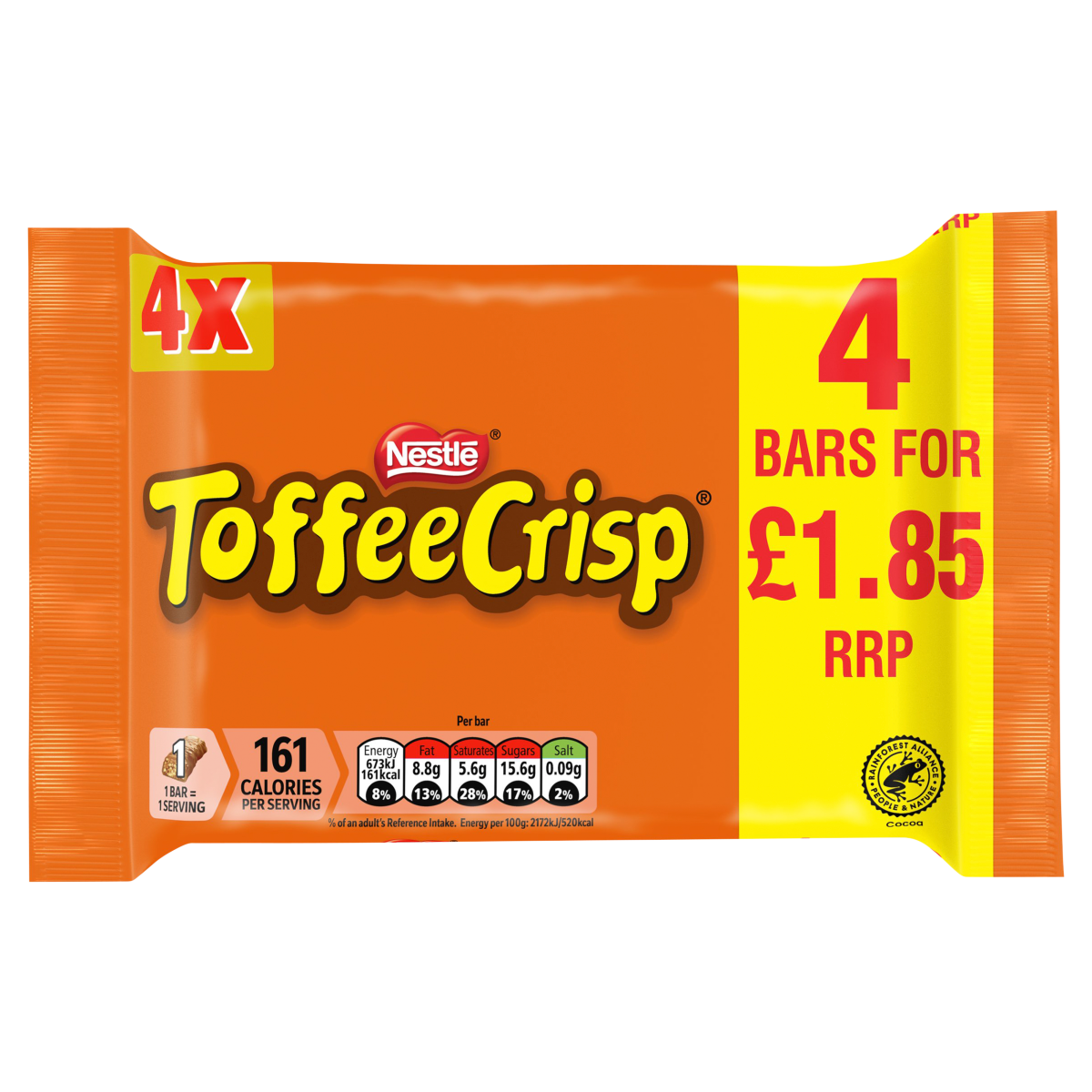 Toffee Crisp Bars 4 x 31g (124g)