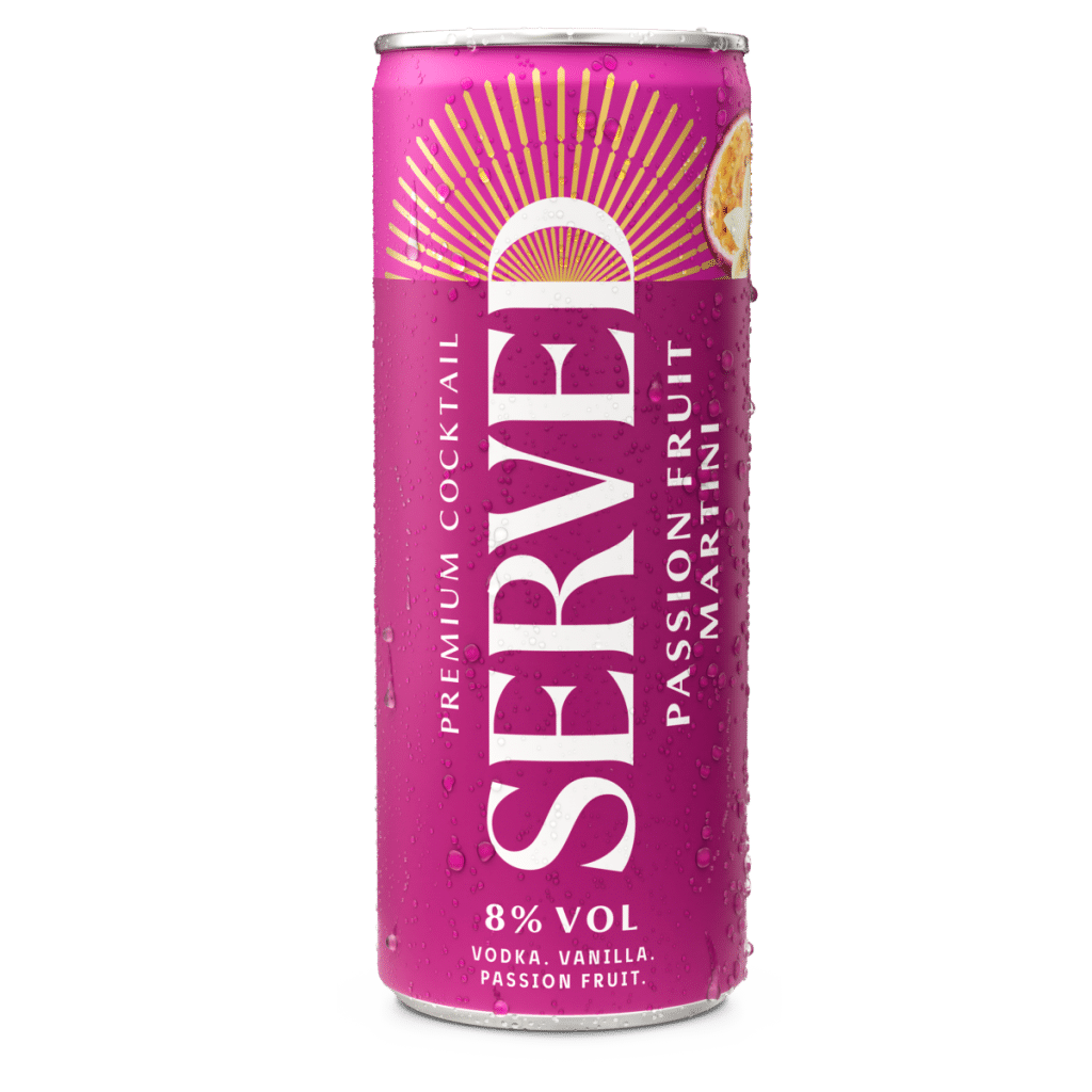 Served Passion Fruit Martini Premium Cocktail 250ml