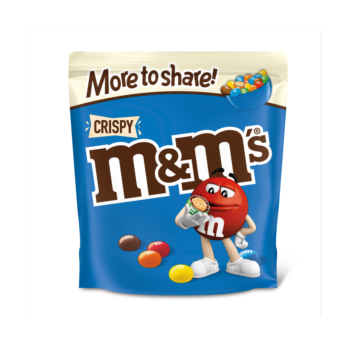 M&M’s Crispy Chocolate More to Share Pouch Bag 187g