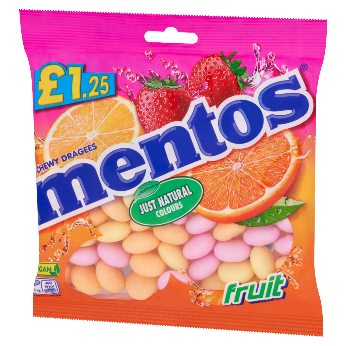 Mentos Chewy Dragees Fruit 135g