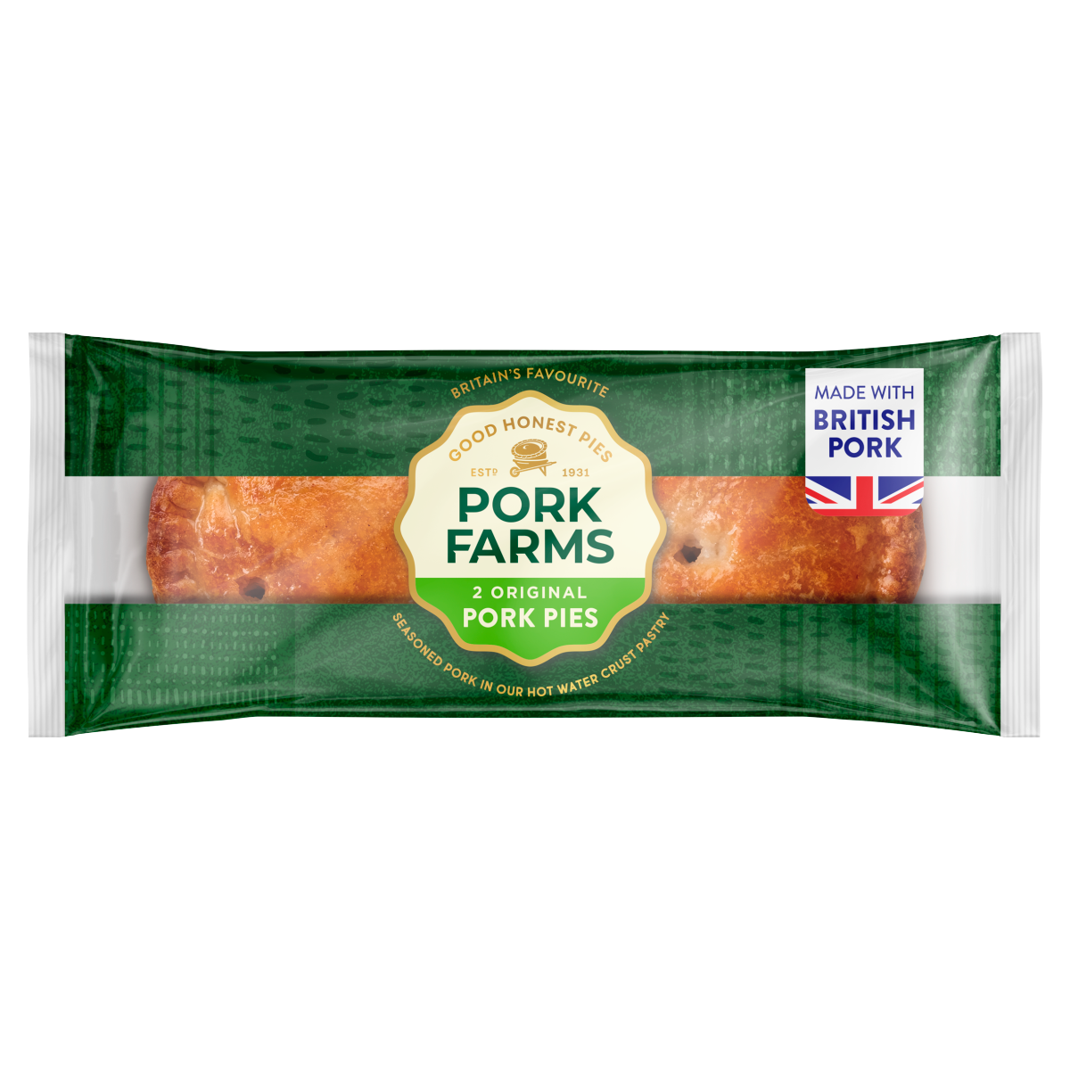 Pork Farms 2 Original Pork Pies 130g