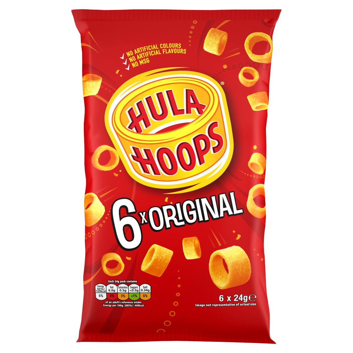 Hula Hoops Original 6 x 24g