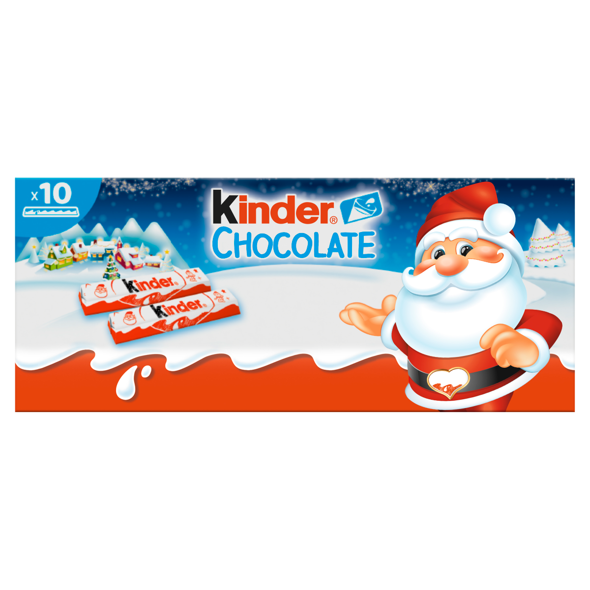 Kinder Chocolate 10 Wrapped Small Bars 125g