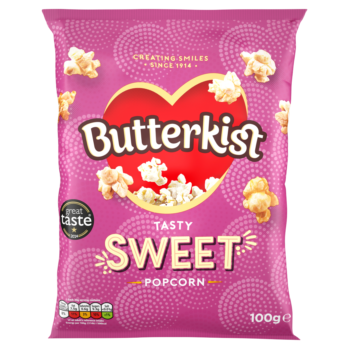 Butterkist Tasty Sweet Popcorn 100g