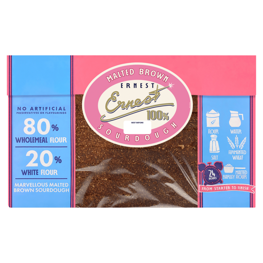 Ernest 100% Malted Brown Sourdough 450g