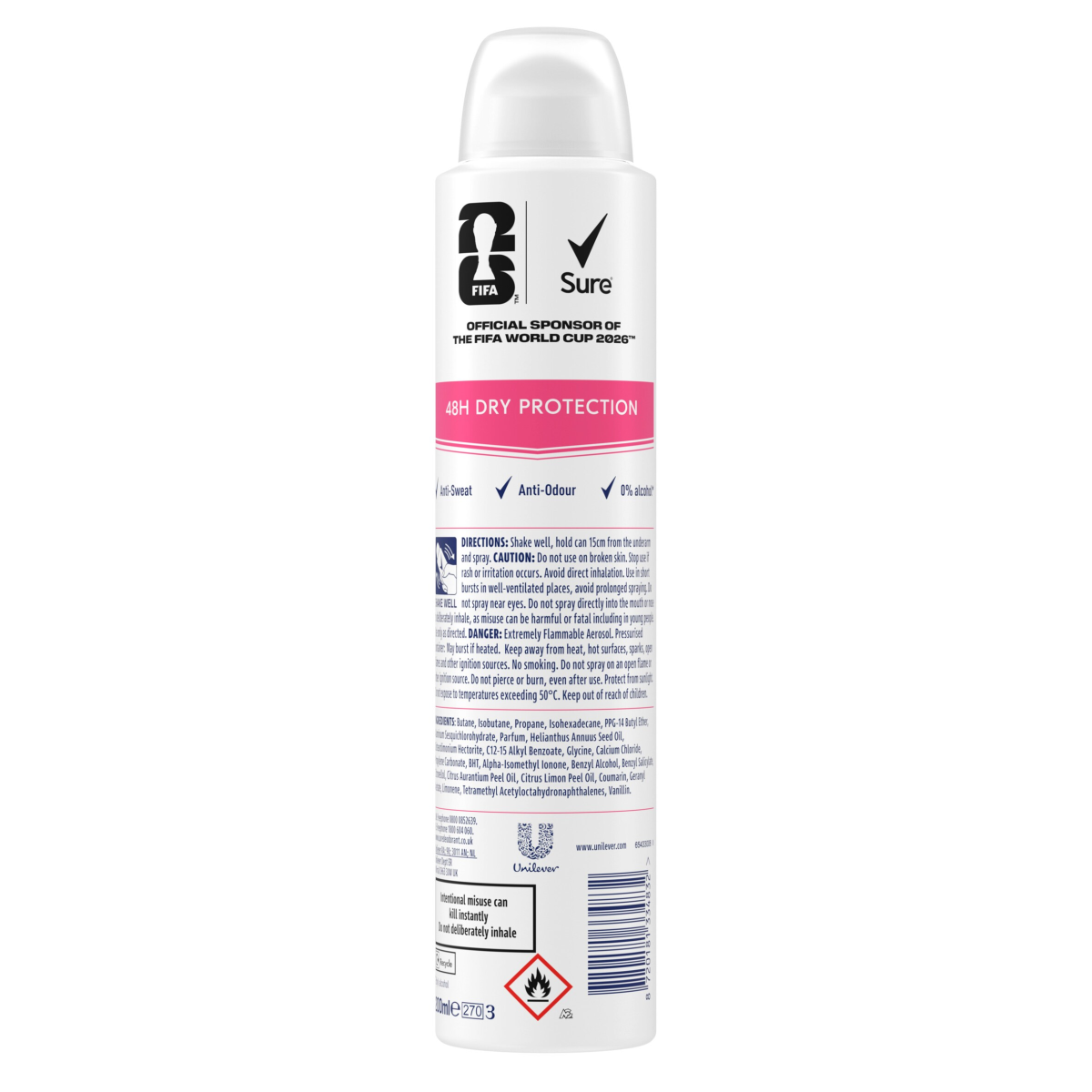 Sure FIFA Limited Edition Bright Bouquet Anti-Perspirant Aerosol 200 ml