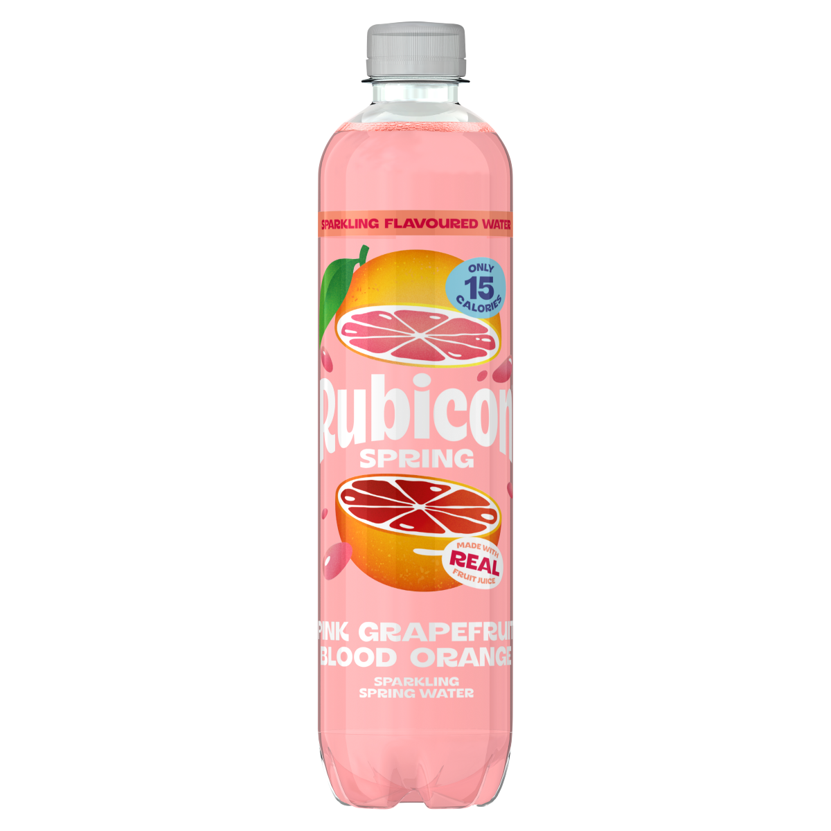 Rubicon Pink Grapefruit Blood Orange Sparkling Spring Water 500ml