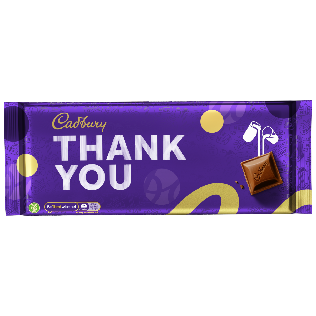 Cadbury Cadbury Dairy Milk Thank You Gifting Bar Large 360 g