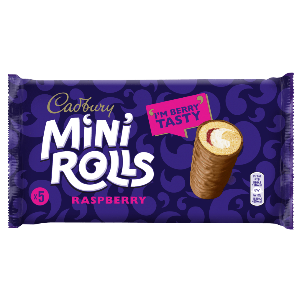 Cadbury 5 Raspberry Mini Rolls