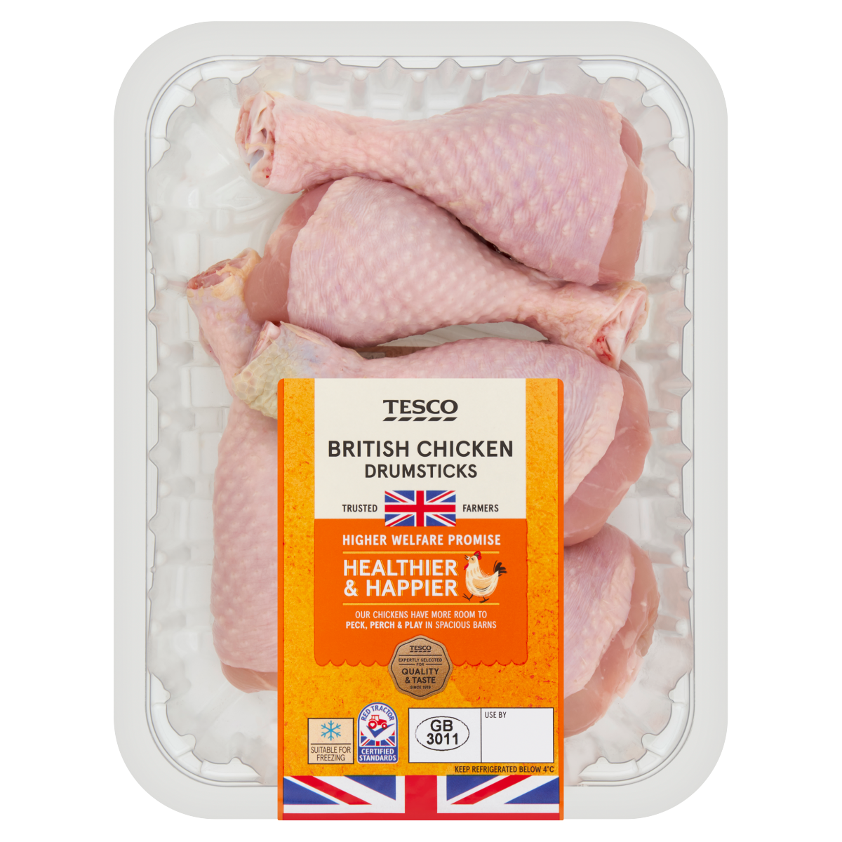 Tesco British Chicken Drumsticks 600g