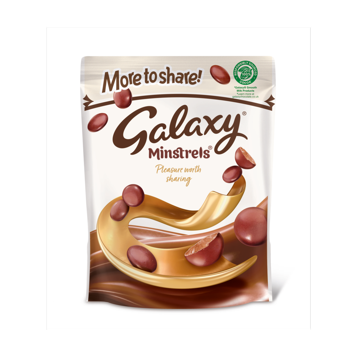 Galaxy Minstrels Milk Chocolate Buttons Sharing Pouch Bag 217g