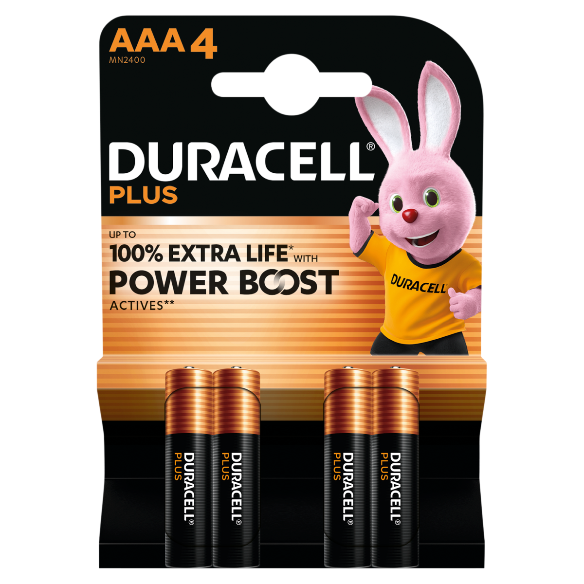 Duracell Plus AAA 4 Pack