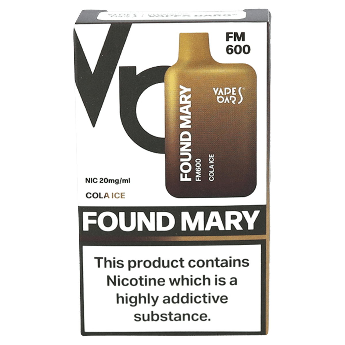 Vapes Bars Found Mary FM600 Cola Ice