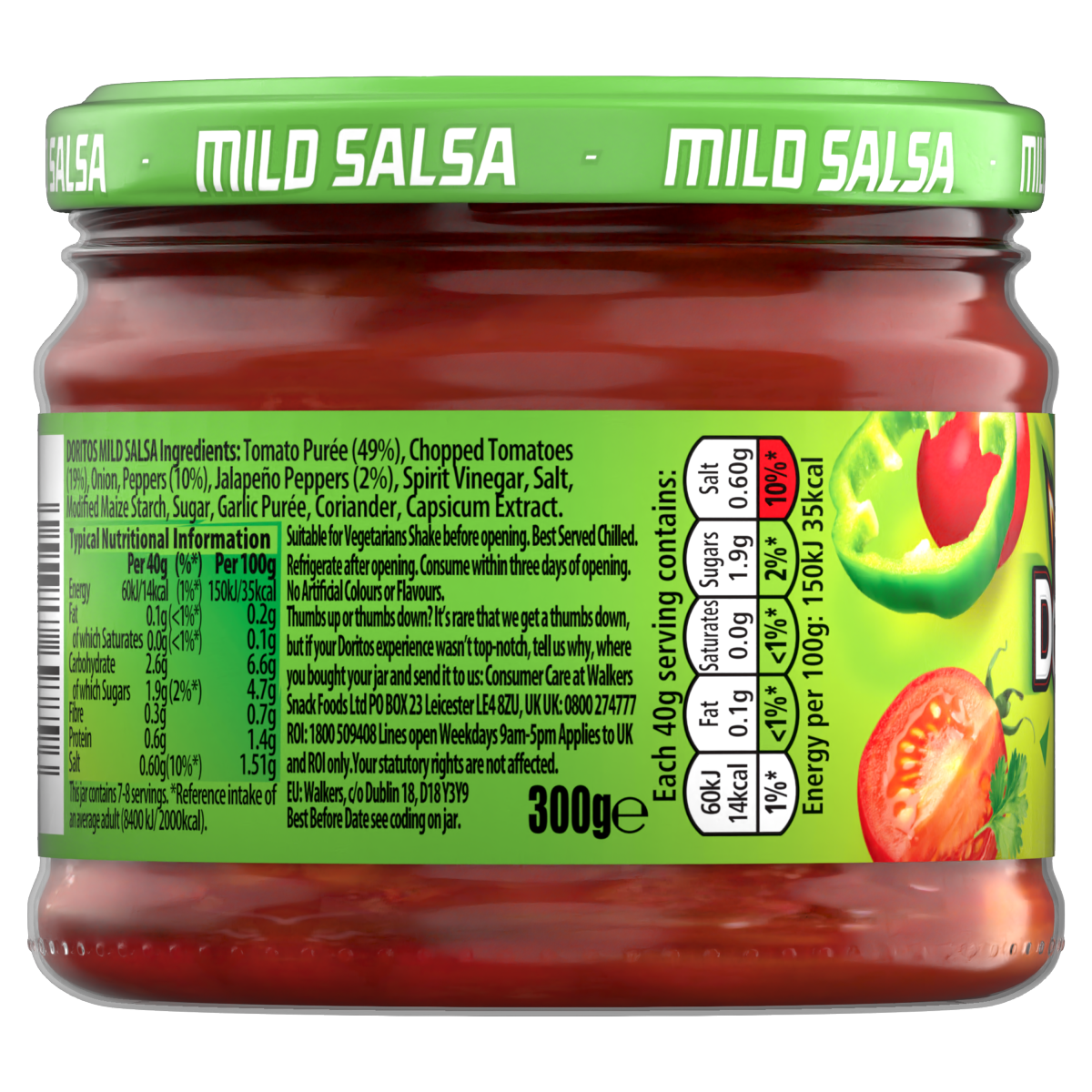 Doritos Mild Salsa Sharing Dip 300g