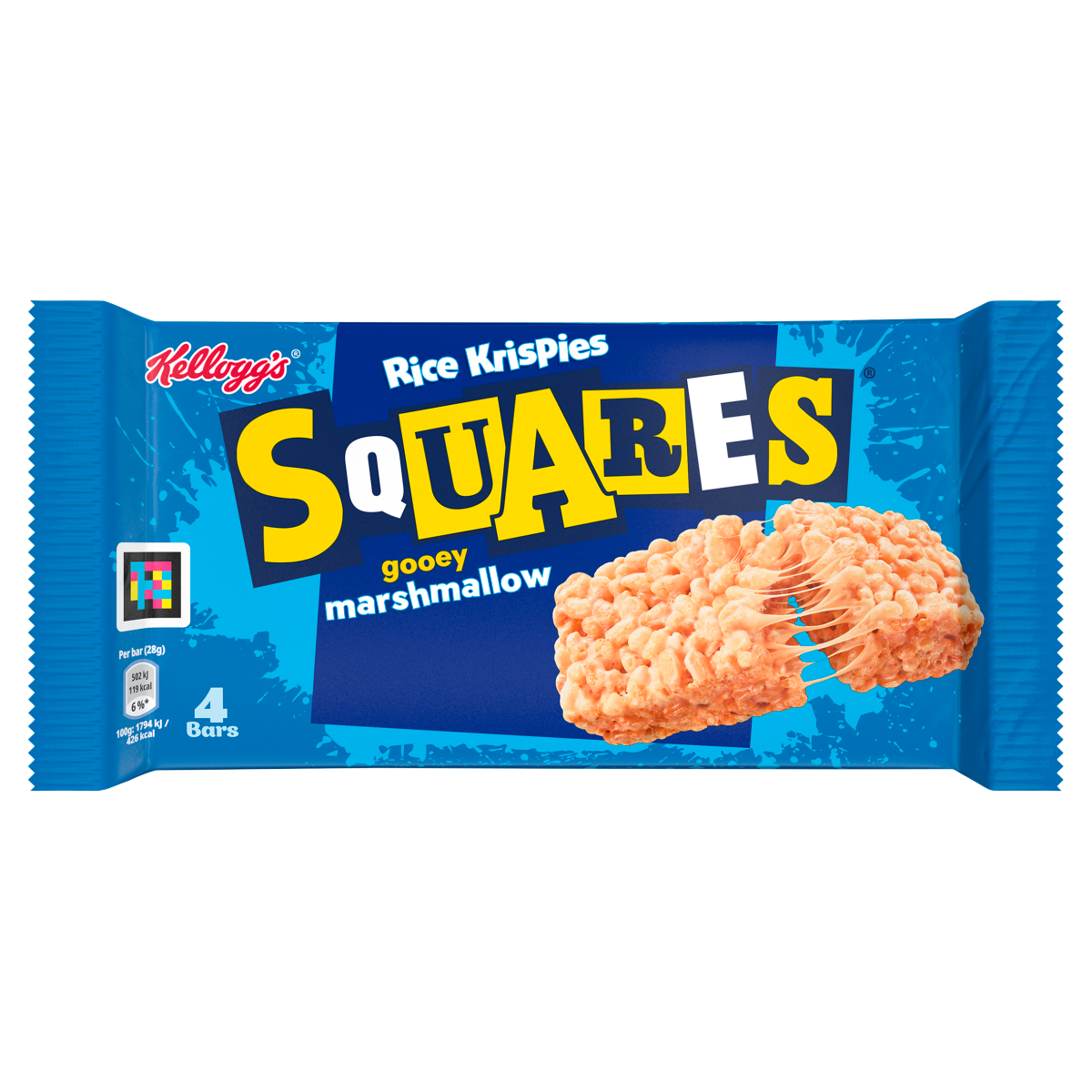 Kellogg’s Rice Krispies Squares Gooey Marshmallow Bars 4 x 28g (112g)