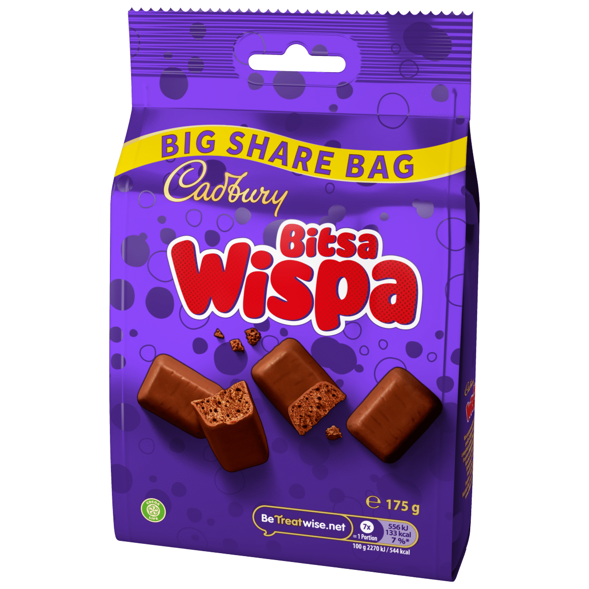 Cadbury Bitsa Wispa Chocolate Large Sharing Bag 175 g