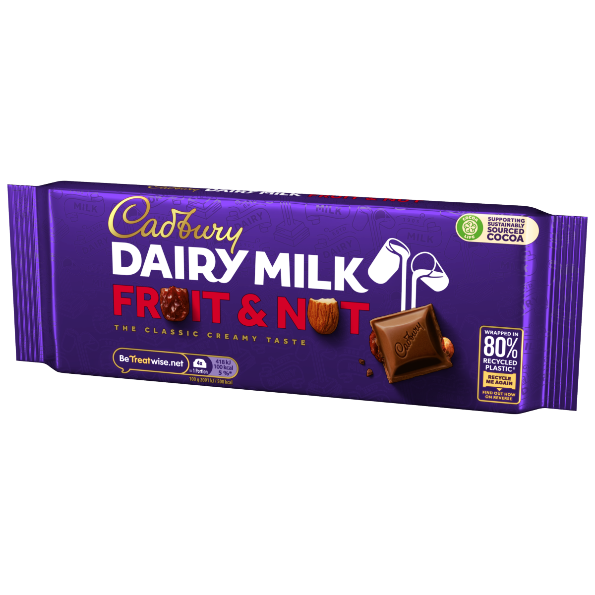 Cadbury Dairy Milk Fruit and Nut Chocolate Bar 180 g