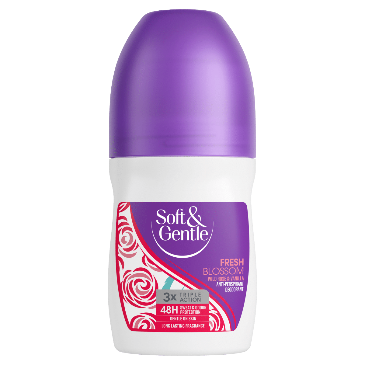 Soft & Gentle Fresh Blossom Wild Rose & Vanilla Anti-Perspirant Deodorant 50ml