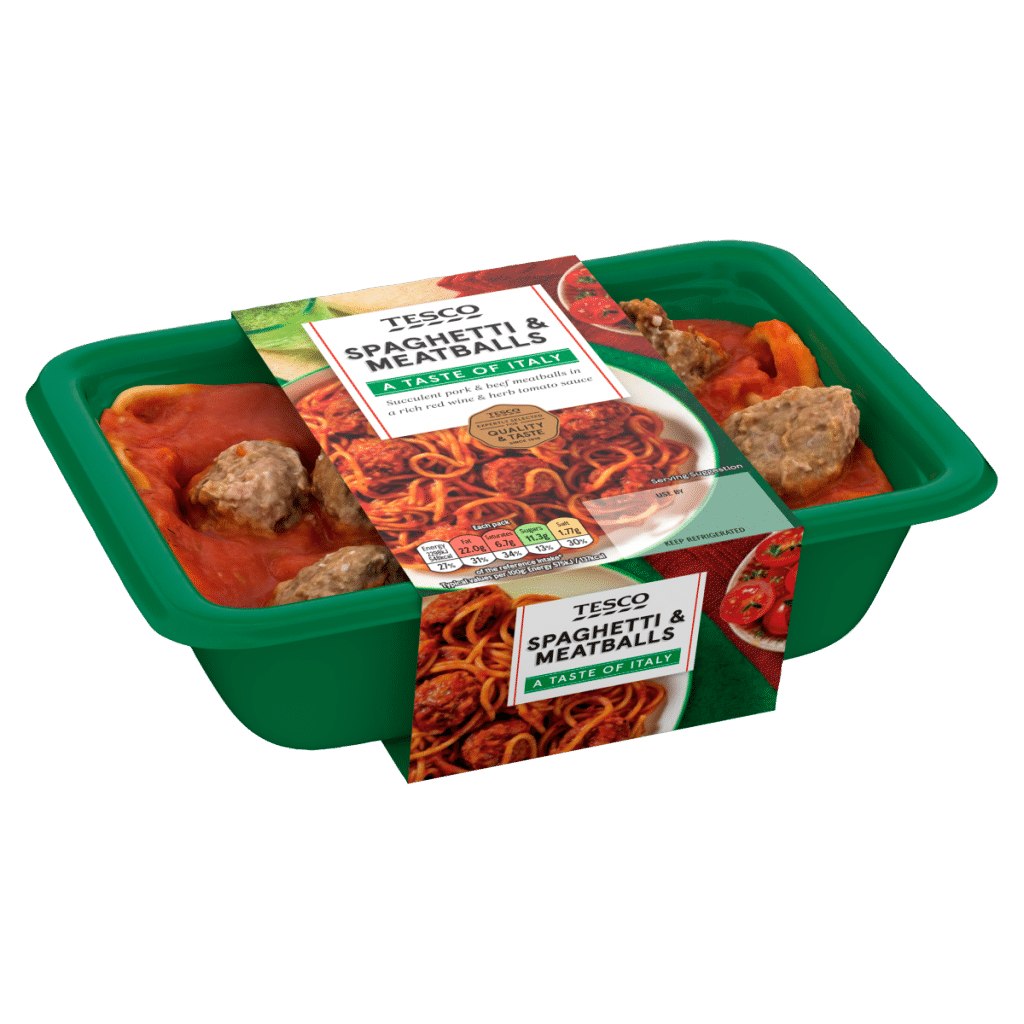 Tesco Spaghetti & Meatballs 400g