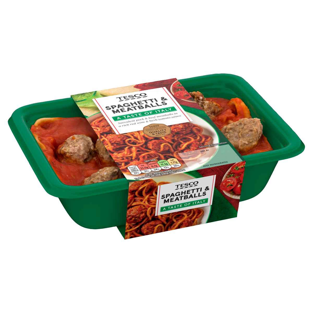 Tesco Spaghetti & Meatballs 400g