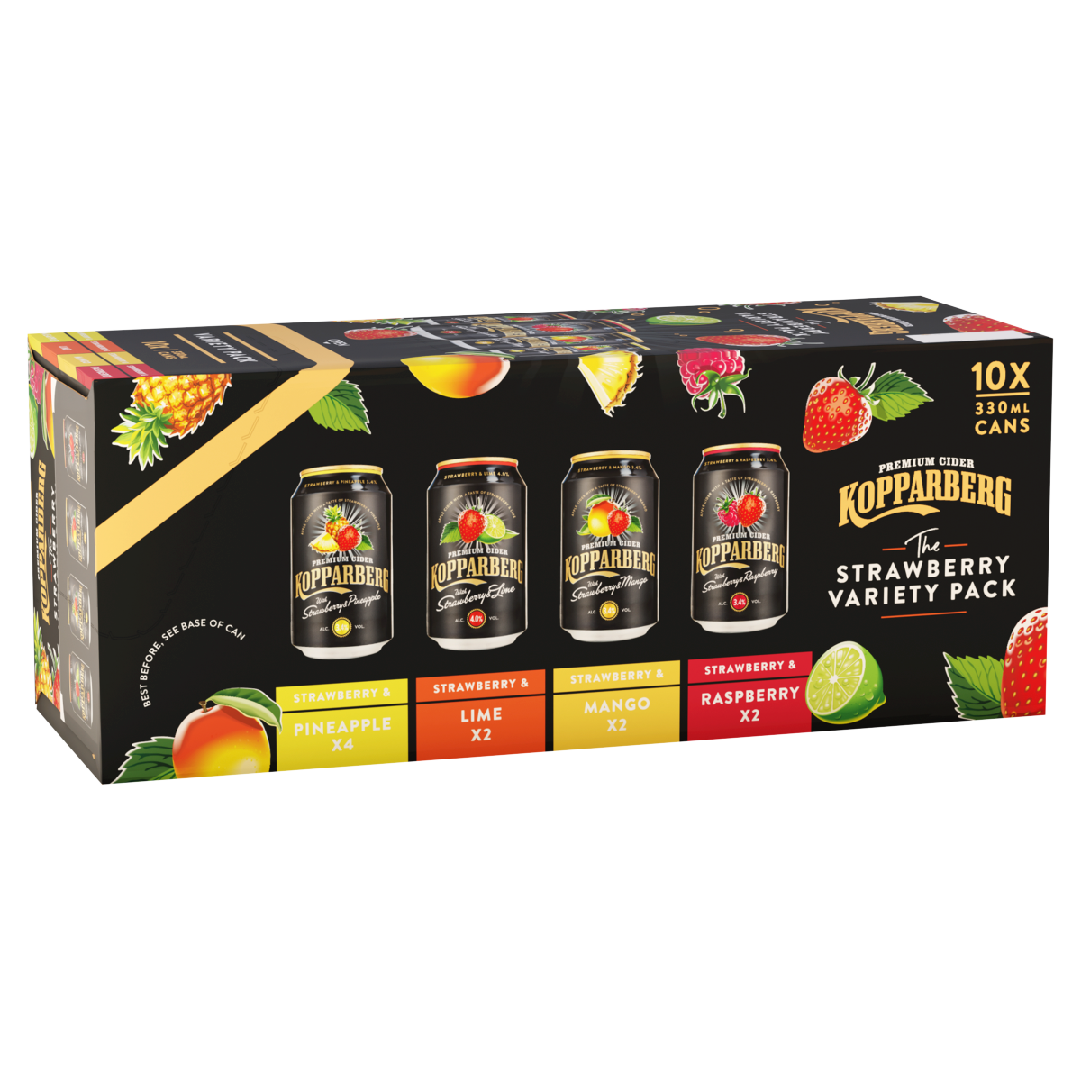 Kopparberg Premium Cider The Strawberry Variety 10 x 330ml
