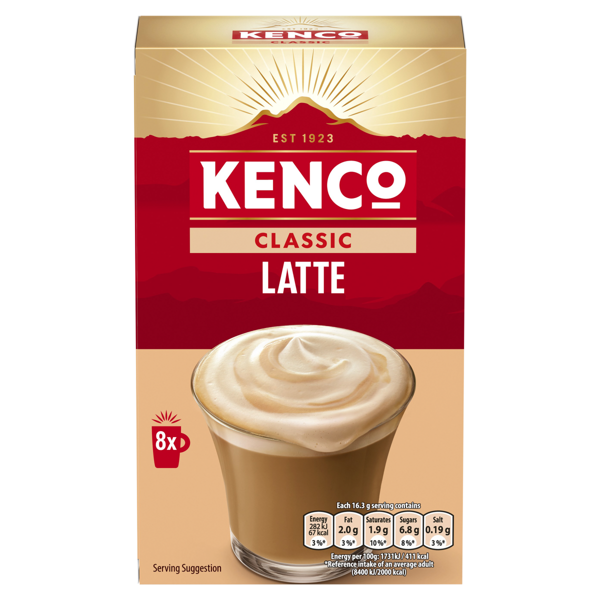 Kenco Classic Latte 8 x 16.3g (130.4g)