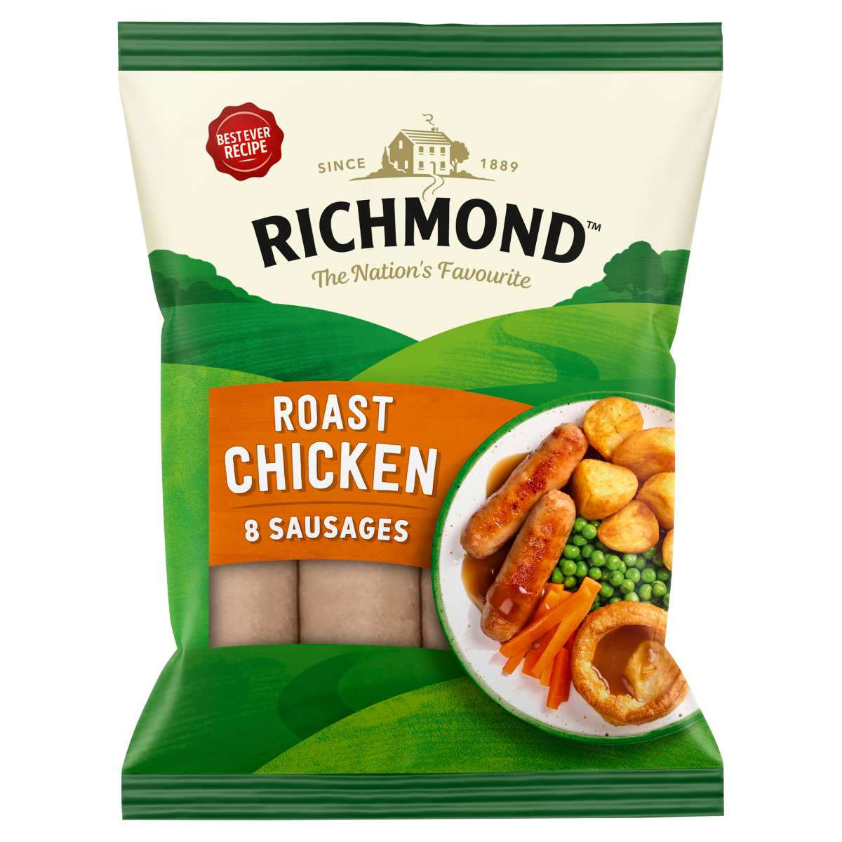 Richmond 8 Roast Chicken Sausages 410g