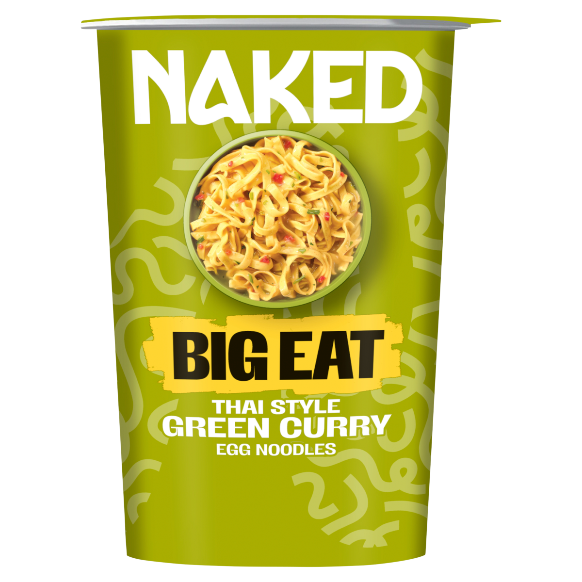 Naked Big Eat Thai Style Green Curry Egg Noodles 104g